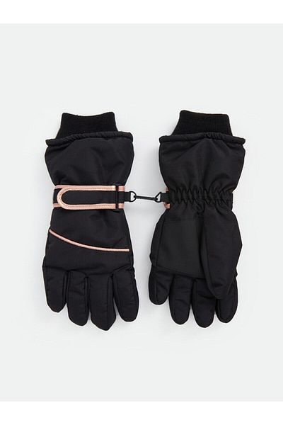 LC Waikiki Accessoires Schloss Detaillierte Klettverschluss Mädchen Schneehandschuhe