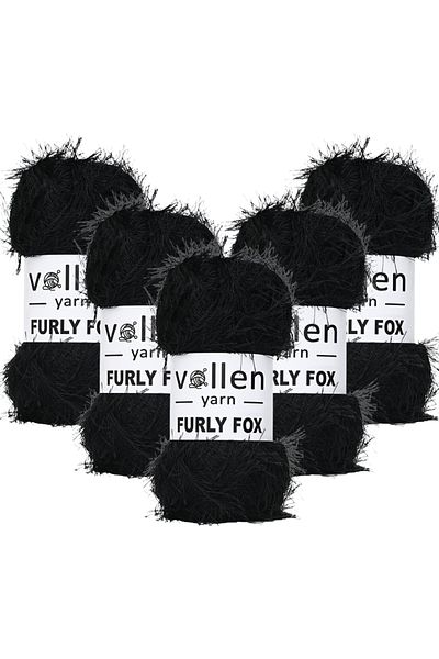 vollen yarn 5 τεμάχια Furly Fox Πλεκτό Χειροποίητο Σχοινί Ζακέτα Πλεκτό Πουλόβερ και Σχοινί με γένια
