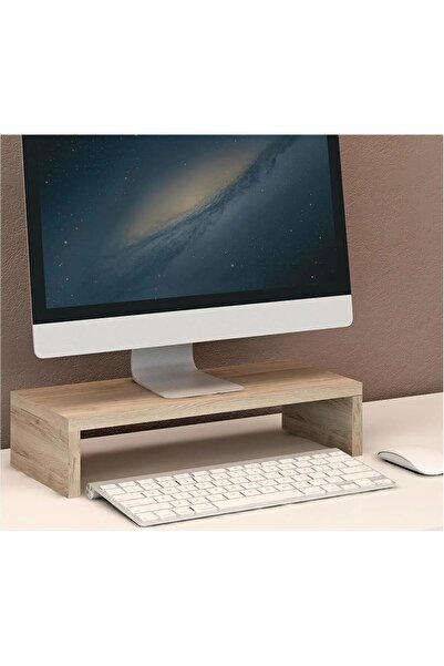 Ece Homee Ece PC Monitör Yükseltici Stand -Ceviz