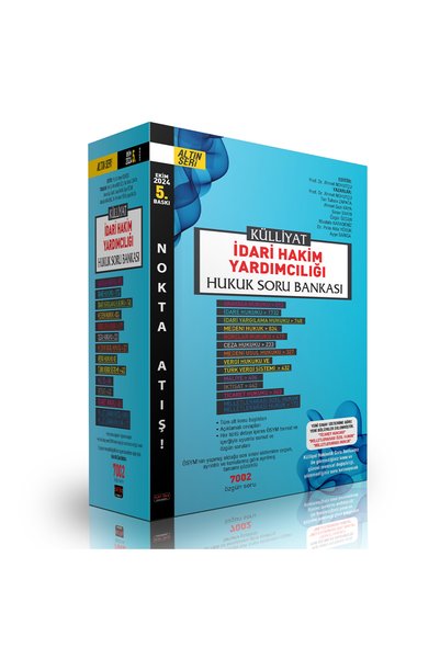 Savaş Yayınevi Savaş Yayınları 2024 Külliyat İdari Hakim Yardımcılığı Hukuk S...