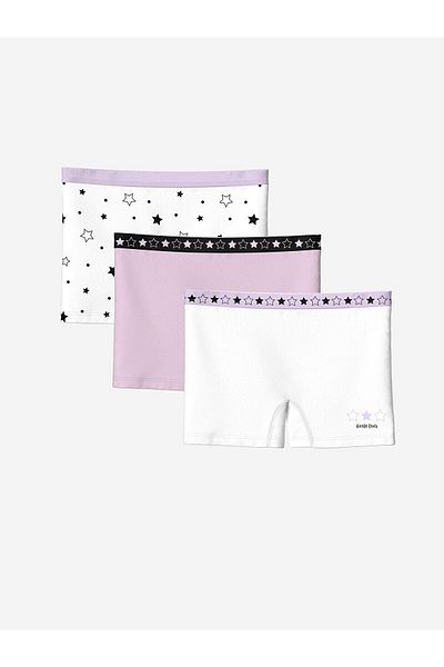 LC Waikiki Boxer pentru fetiță, imprimat cu talie elastică, 3 piese