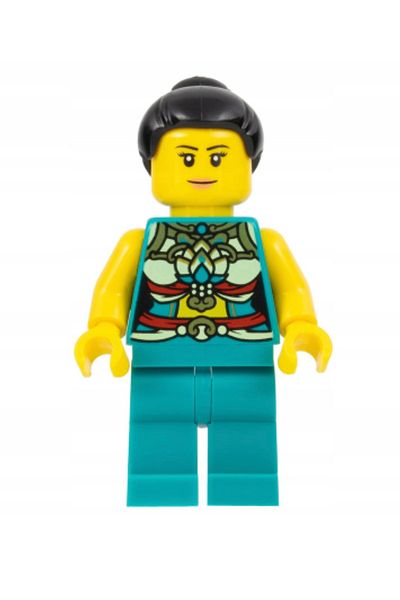 LEGO Water Green Rabbit with Coat Accessory Moc City Town for Minifigure Young Woman