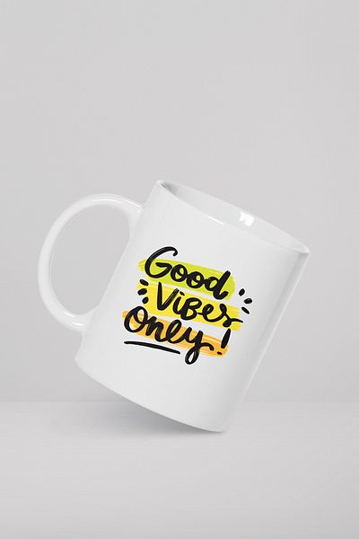 feinas كوب بورسلين من Good Vibes Only