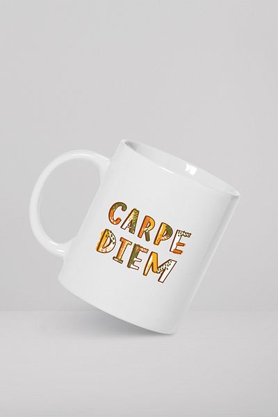 feinas Carpe Diem Porcelain Mug Cup