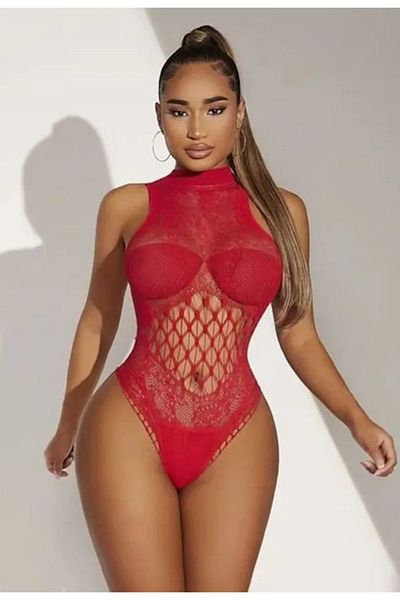 SiaLess Lingerie Γυναικεία εσώρουχα Διχτυωτές κάλτσες σώματος Διαφανές σέξι νυχτικό