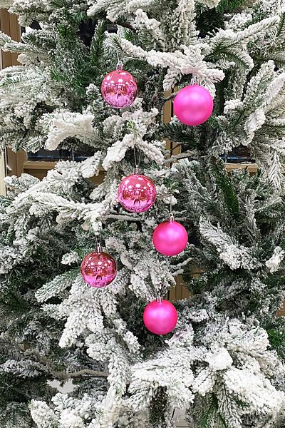 Yusuf Dirik YD Party Supplies Christmas Tree Ball 3 Pieces Shiny 3 Pieces Matte Total 6 Pieces 6 cm Size