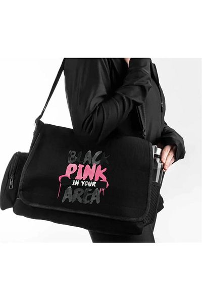DEEFWEAR Blackpink in Your Area Written Special Design Printed Messenger Bag