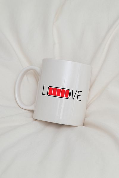 feinas كوب بورسلين من Love Love