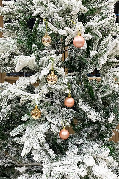Yusuf Dirik YD Party Supplies Christmas Tree Ball 3 Pieces Shiny 3 Pieces Matte Total 6 Pieces 4 cm Size