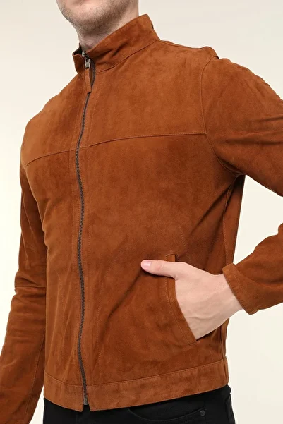 KENDE HENRY TAN BLACK DOUBLE SIDED GENUINE LEATHER SUEDE JACKET