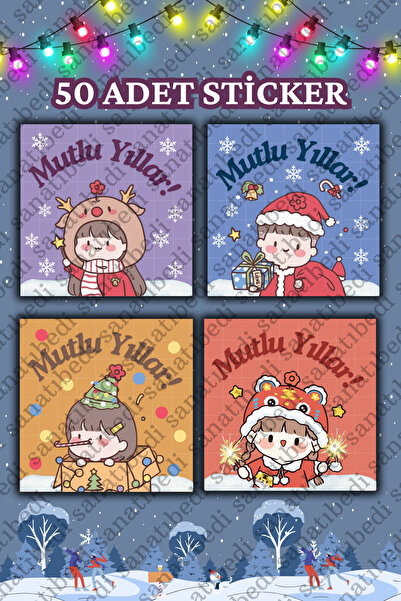 sanatıbedi Autocolant de ambalare La mulți ani - Etichetă de ambalare pentru ...