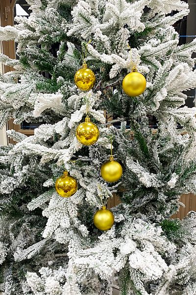 Yusuf Dirik YD Party Supplies Christmas Tree Ball 3 Pieces Shiny 3 Pieces Matte Total 6 Pieces 6 cm Size