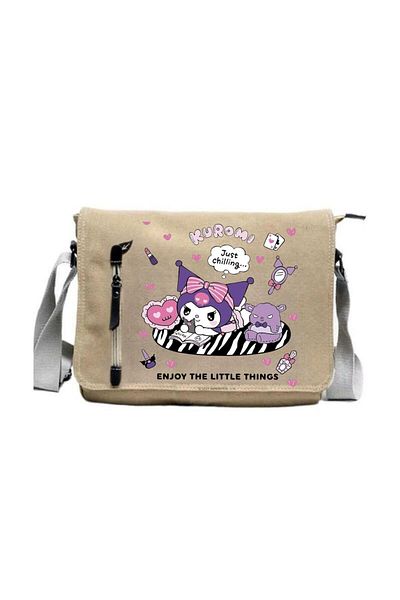 Touz Moda Τσάντα Kuromi Printed Unisex Beige Messenger