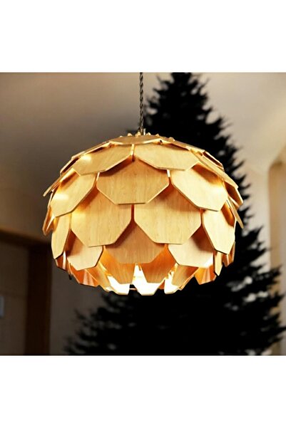 hü ma tasarım ve aksesuar Circle Küre Doğal Ahşap Mdf 3d Lazer Kesim Rustik S...