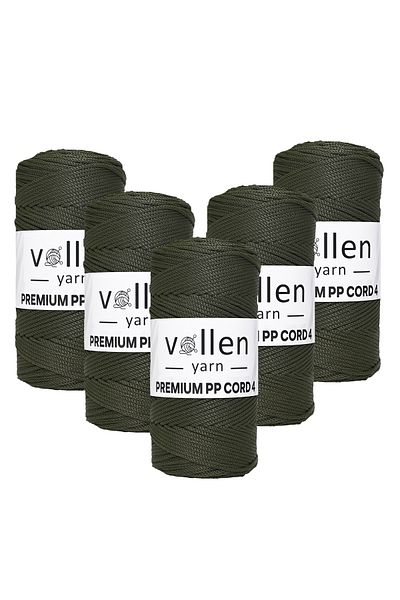 vollen yarn 1000 gr Πολυεστερικό νήμα μακραμέ, 2mm Σετ 5, Σχοινί μακραμέ, Σχοινί Supla, Σχοινί τσάντας, 1150 μέτρα
