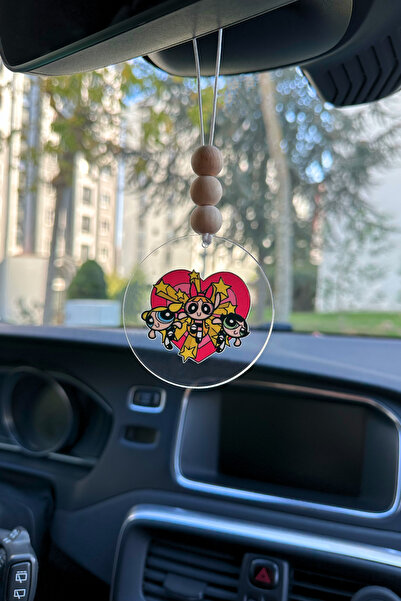 lusidadesign Powerpuff Girls Sevimli Çizgili Film Tasarımlı Dikiz Aynası Süsü...