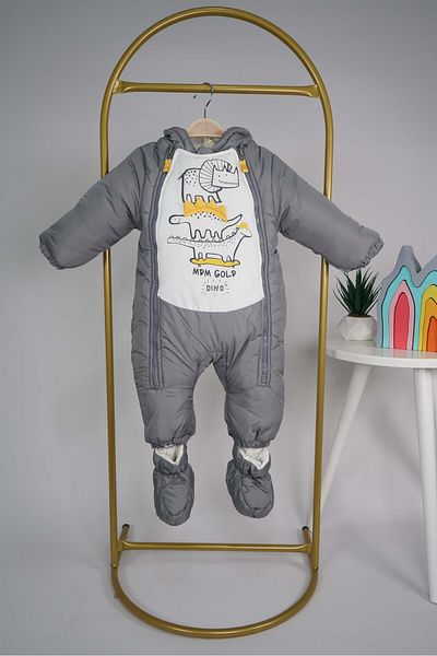 MİNİKO KİDS Men's Cotton with Double Zipper with Boots Astronaut
