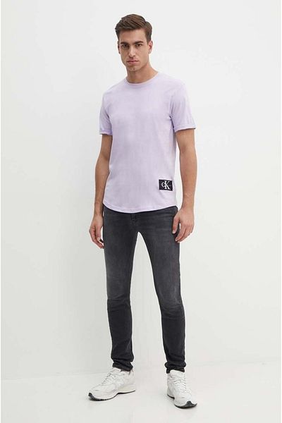 Calvin Klein Ck Monogram Lila Men's T-Shirt