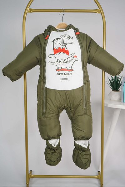 MİNİKO KİDS Men's Cotton with Double Zipper with Boots Astronaut