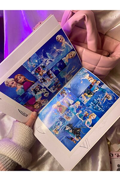 Frozen elsa boyama kitabı ve sticker seti