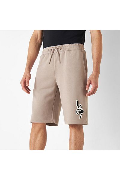 Kappa Logo Print Shorts with Elasticated Waistband and Pockets