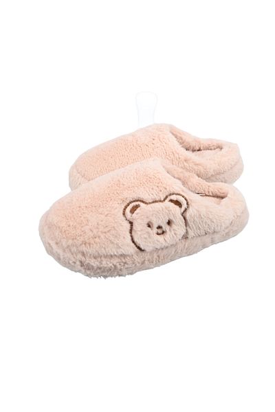 Sia Çanta Sia Comfortline Eva Based - Sliding Carpet Slippers and Fur Cute Sober Patterned Non-Cold Feet