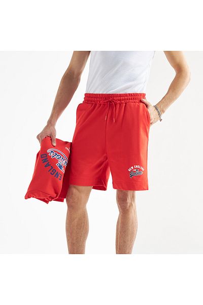 FAV New England Patriots Print Shorts with Drawstring Closure and Pockets