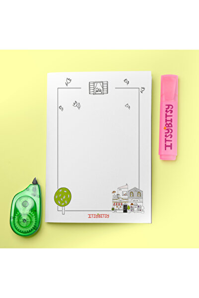 itsybitsy لوحة ملاحظات منقوشة منزلية مقاس 11 × 15، دفتر ملاحظات، لوحة مذكرة -...