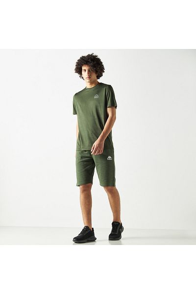 Kappa Logo Detail Shorts with Drawstring Closure and Pockets