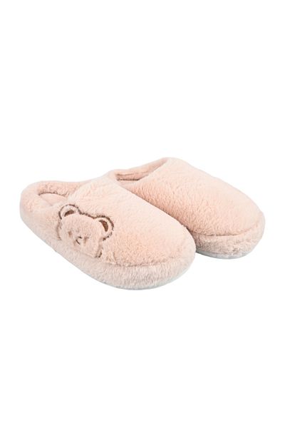Sia Çanta Sia Comfortline Eva Based - Sliding Carpet Slippers and Fur Cute Sober Patterned Non-Cold Feet
