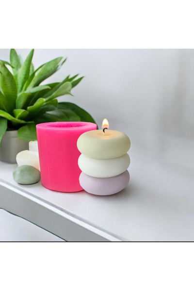 HOBİ YAP Makaron Taş tozu,mum,sabun,epoksi,şeker,hamuru,polimer kil,seramik silikon kalıbı