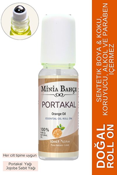 Minia Bahçe Aromaterapi Portakal Roll-on, %100 Doğal, 10ml