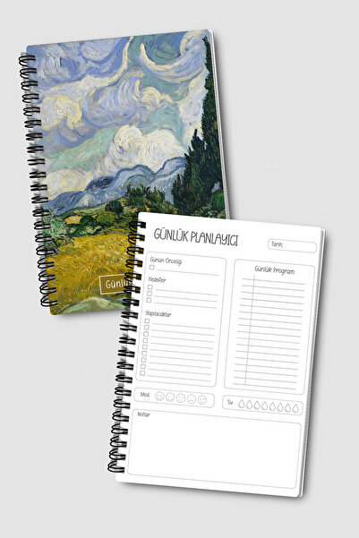 Eldesen Tasarım Van Gogh 3'lü Planlama Seti, Günlük Planlayıcı, Haftalık Planlayıcı, Yapılacaklar, Akademik Ajanda