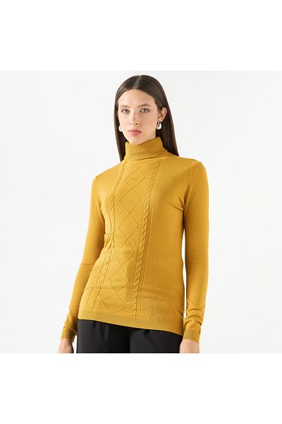 2Xtremz Textured High Neck Sweater with Long Sleeves