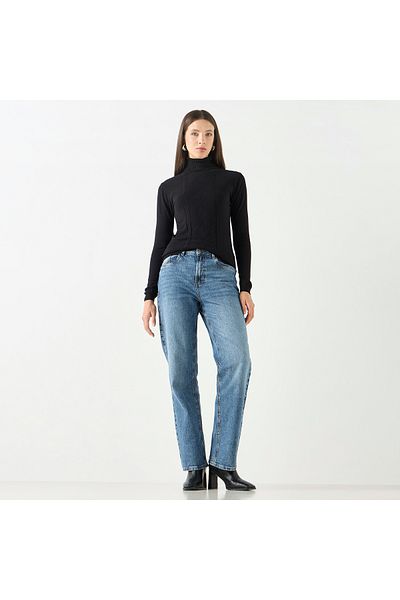2Xtremz Textured High Neck Sweater with Long Sleeves