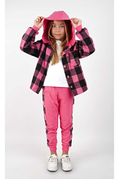 falcomini set de 3 cămăși sport pentru fete, interval de vârstă 4/11