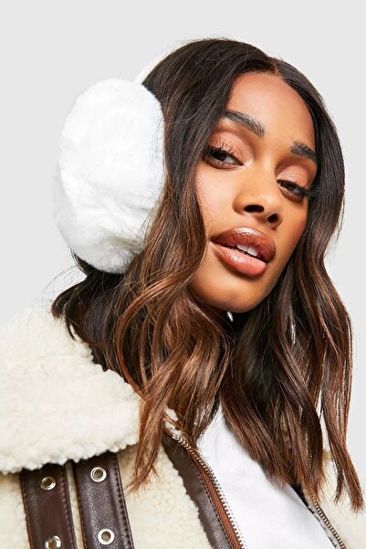 Pissos Women's Soft Textured Plush Earmuff Foldable Winter Ear Warmer Ear Muff