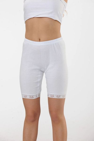 Hmd 1005 Leggings peste genunchi pentru damă cu picior încrustat-alb