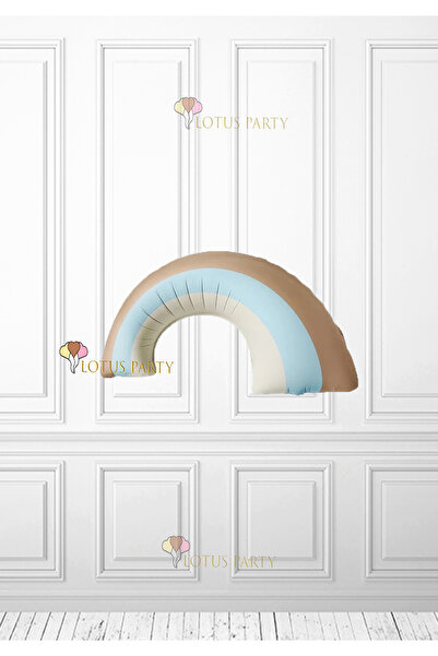 LOTUS PARTY بالون فويل قوس قزح بوهيمي ريترو - بالون فويل قوس قزح أزرق