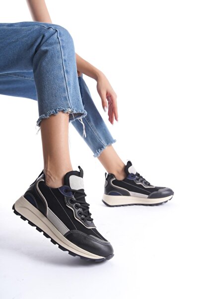 Modabuymus Sersp Black Navy Blue Sneaker Casual Lightweight Sports Shoes