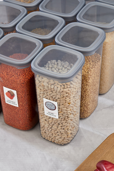 trendy kitchen Mega Size 12 Pieces Food Storage Container Set with 1750 ml Label