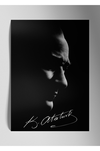 DekorHane Atatürk - Metal Poster Tablo