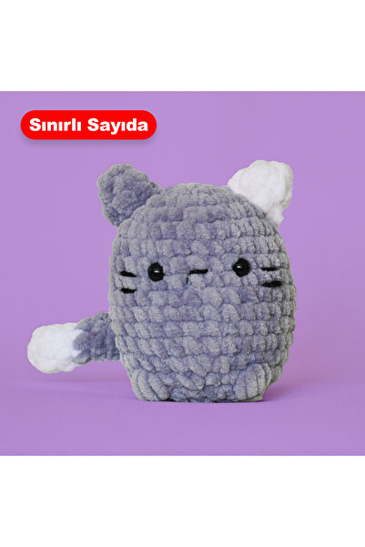 The Gookie Amigurumi Kedi Tığ Kiti, Amigurumi Örgü Seti, Tığ Işi Amigurumi Örgü Oyuncak Seti