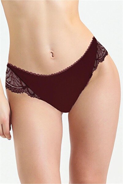 Magic Form 185 Жіночі мереживні трусики-боксерки бордового кольору