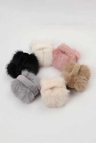 Pissos Women's Soft Textured Plush Earmuff Foldable Winter Ear Warmer Ear Muff