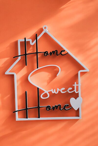 Main Collectibles Home Sweet Home Yazılı Kapı Duvar Süsü
