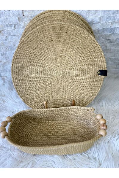 Home 6-Person Plate, 1 Bread Basket, American Serving, Tableware