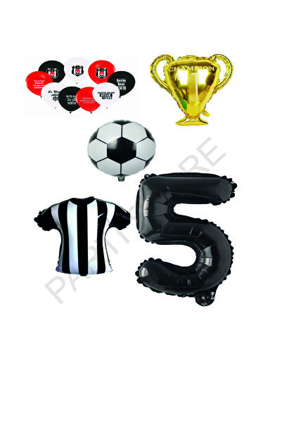 Generic Brand Age 5 Black and White Concept Balloon Set