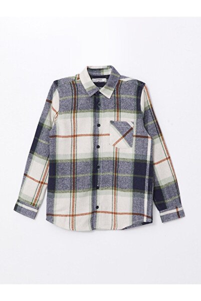 LC Waikiki Jachetă cămașă pentru băiat în carouri pentru copii LCW
