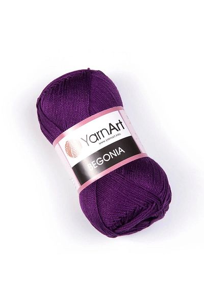 Yarnart Begonia - Mercerized Χειροποίητο Νήμα Πλεκτομηχανής Μελιτζάνα Μωβ-5550